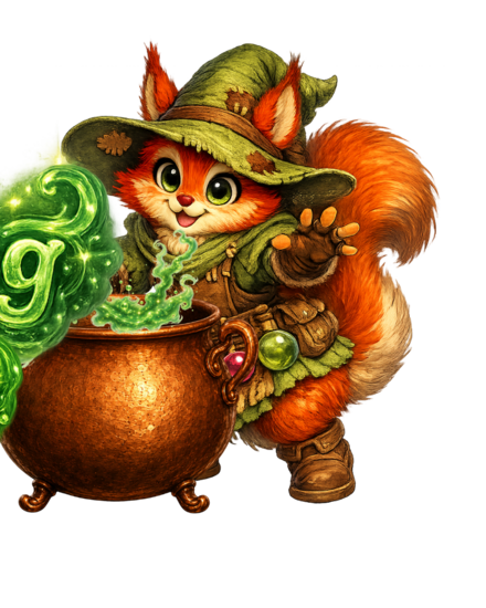 Hazel, the red squirrel alchemist