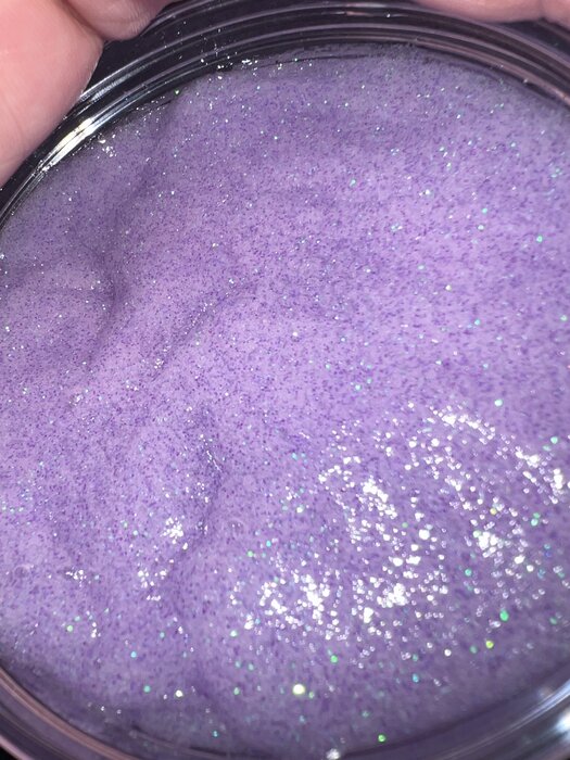 Monster Mischief slime, up close in the jar