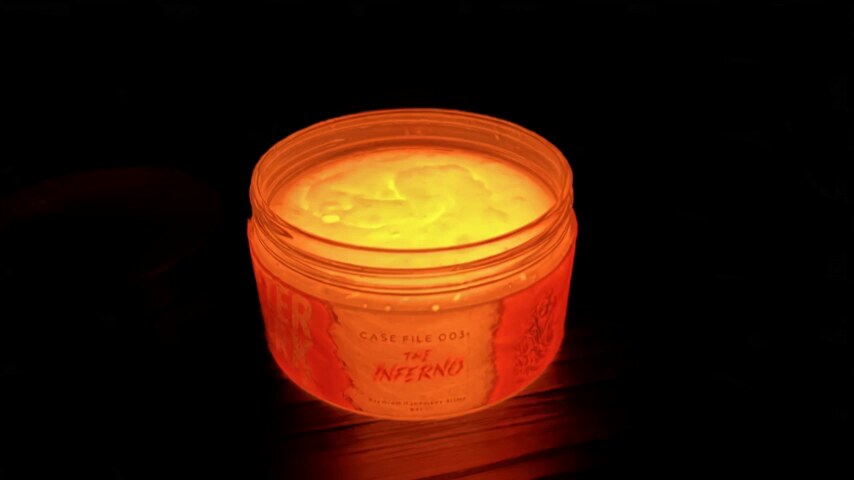 Oddyssey Slimes glowing under black light
